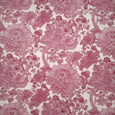 Tissu imprimé floral rouge fantaisie 80 % coton, 20 % polyester, demi-panama riche en coton, 140 cm de large, pour travaux manuels, couture, matelassage et patchwork.